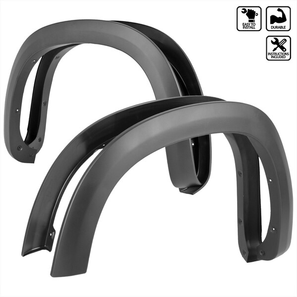 Spec-D Tuning 1500 OE FENDER FLARES, 4PK FDF-SIV1915BK-MP - main